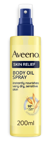 AVEENO SKIN RELIEF OLIO CORPO SPRAY IDRATANTE PELLE SECCA SENSIBILE 200ML